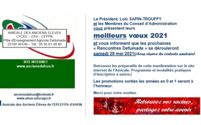 Bonne et heureuse année 2021